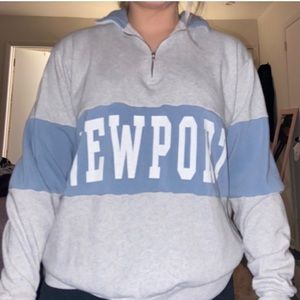 Brandy Melville Newport beach quarter zip sweater